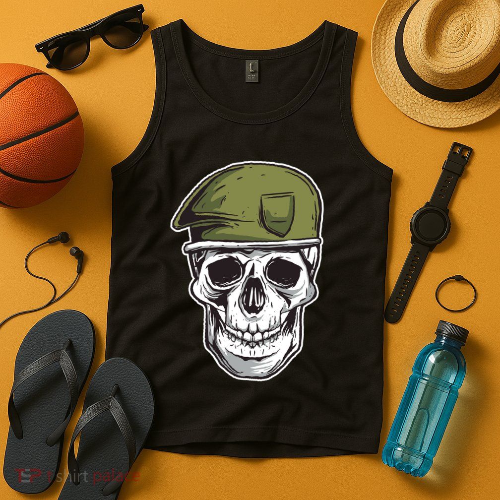 Army Military Skull Tank Top