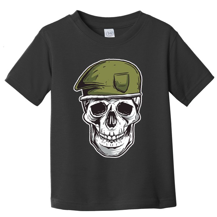 Army Military Skull Toddler T-Shirt