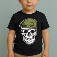 Army Military Skull Toddler T-Shirt