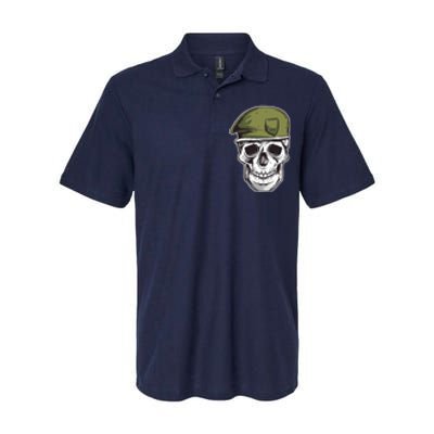 Army Military Skull Softstyle Adult Sport Polo