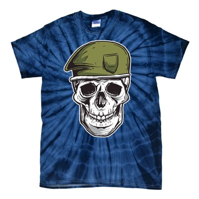 Army Military Skull Tie-Dye T-Shirt