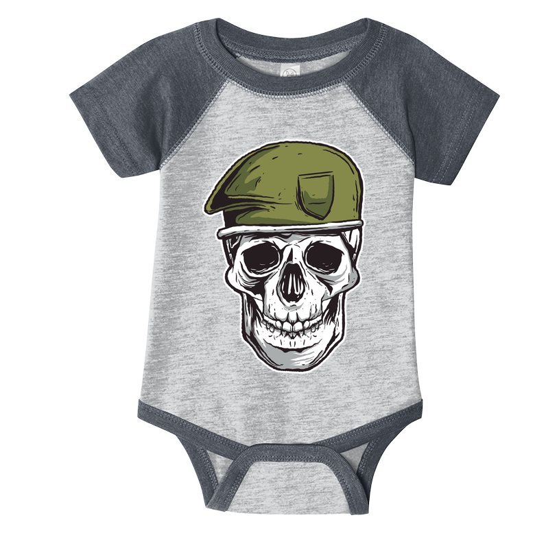 Army Military Skull Infant Baby Jersey Bodysuit