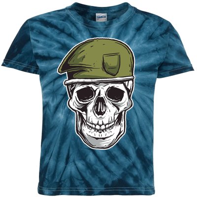 Army Military Skull Kids Tie-Dye T-Shirt