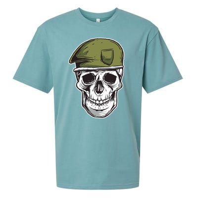 Army Military Skull Sueded Cloud Jersey T-Shirt