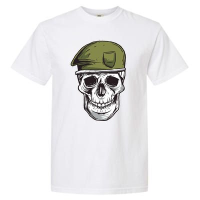 Army Military Skull Garment-Dyed Heavyweight T-Shirt