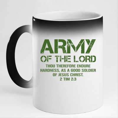 Army of the Lord 11oz Black Color Changing Mug