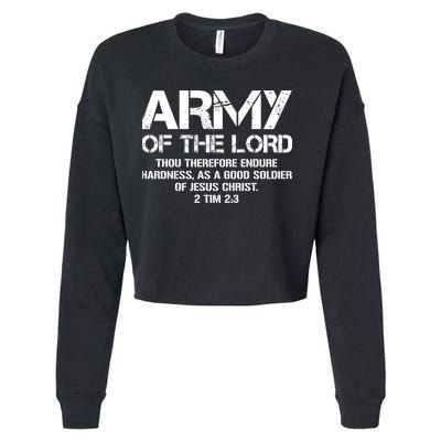 Army of the Lord Cropped Pullover Crew