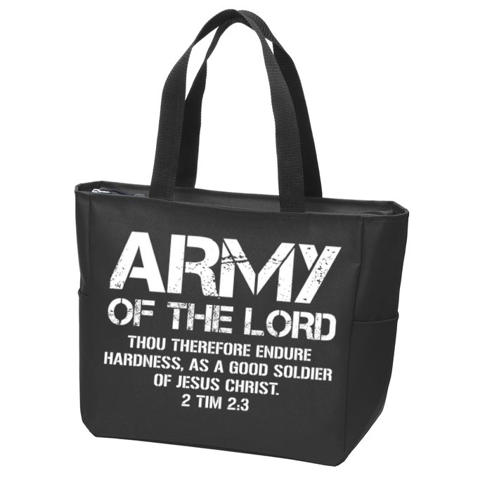 Army of the Lord Zip Tote Bag
