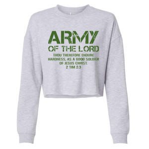 Army of the Lord Cropped Pullover Crew