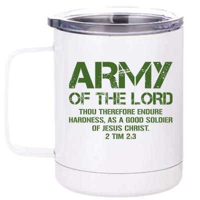 Army of the Lord 12 oz Stainless Steel Tumbler Cup