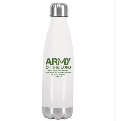 Army of the Lord Stainless Steel Insulated Water Bottle