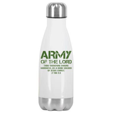 Army of the Lord Stainless Steel Insulated Water Bottle