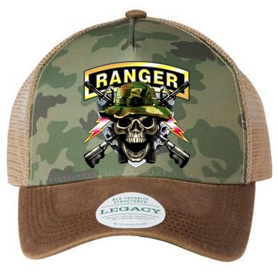 Army Ranger Skull Legacy Tie Dye Trucker Hat