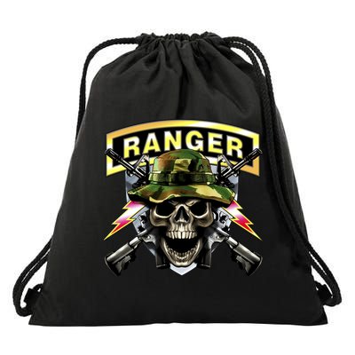 Army Ranger Skull Drawstring Bag
