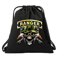 Army Ranger Skull Drawstring Bag