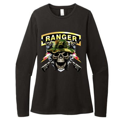 Army Ranger Skull Womens CVC Long Sleeve Shirt