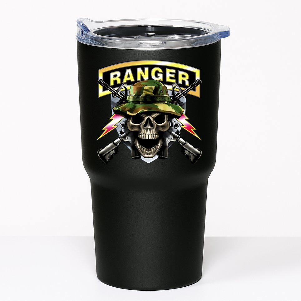 Army Ranger Skull Tumbler