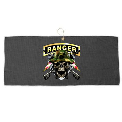 Army Ranger Skull Large Microfiber Waffle Golf Towel