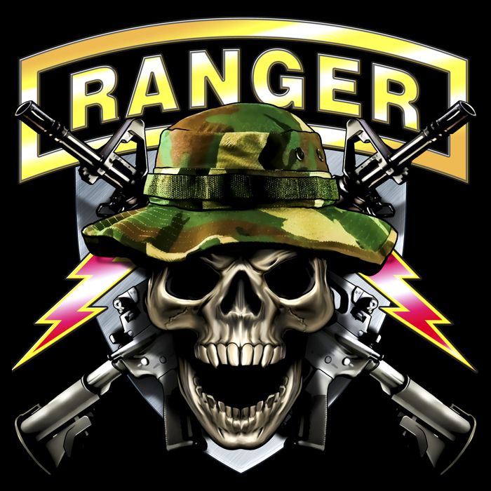 Army Ranger Skull Baby Bodysuit