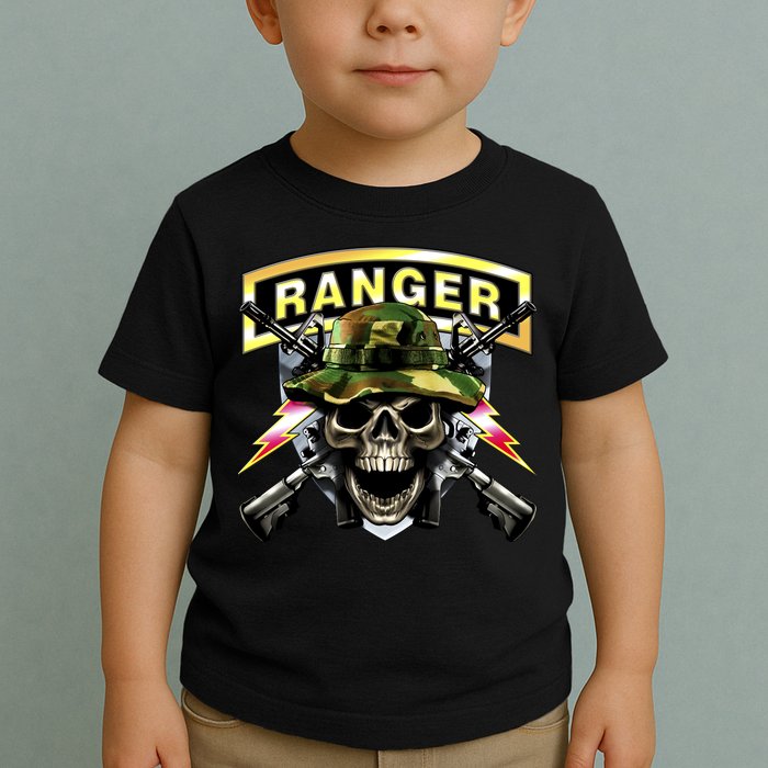 Army Ranger Skull Toddler T-Shirt