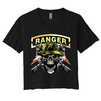 Army Ranger Skull Crop Top