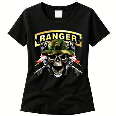 Army Ranger Skull Womens T-Shirt