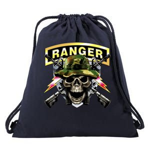 Army Ranger Skull Drawstring Bag