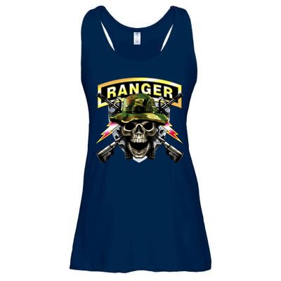 Army Ranger Skull Ladies Essential Flowy Tank