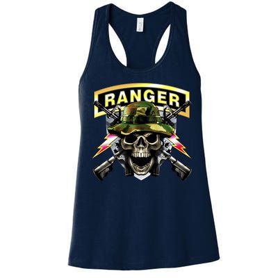 Army Ranger Skull Women's Racerback Tank