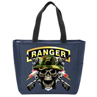 Army Ranger Skull Zip Tote Bag