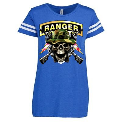 Army Ranger Skull Enza Ladies Jersey Football T-Shirt