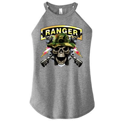 Army Ranger Skull Women's Perfect Tri Rocker Tank