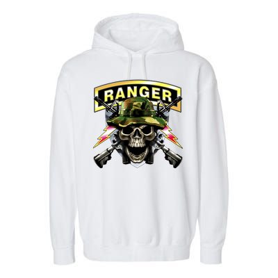 Army Ranger Skull Garment-Dyed Fleece Hoodie