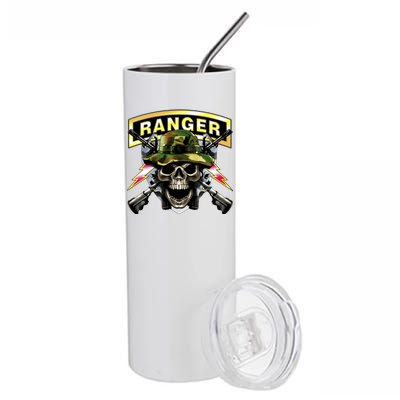 Army Ranger Skull Stainless Steel Tumbler