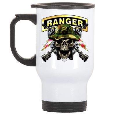 Army Ranger Skull Stainless Steel Travel Mug