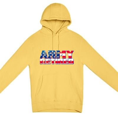 Army Retired Premium Pullover Hoodie