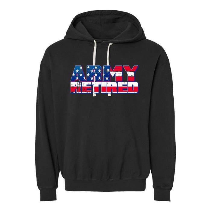 Army Retired Garment-Dyed Fleece Hoodie