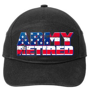 Army Retired 7-Panel Snapback Hat