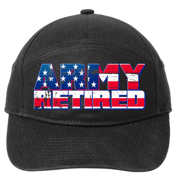 Army Retired 7-Panel Snapback Hat
