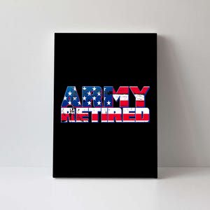 Army Retired Canvas