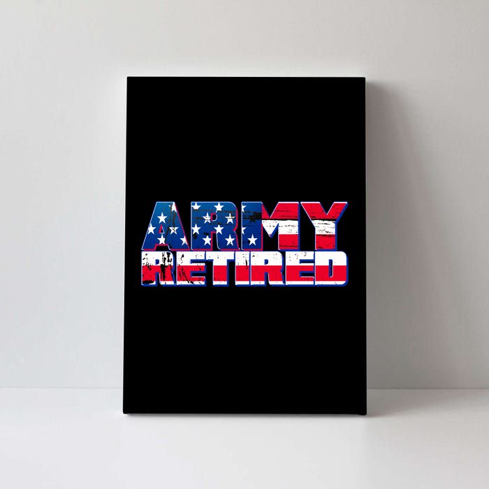 Army Retired Canvas