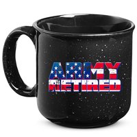 Army Retired 15oz Campfire Ceramic Mug