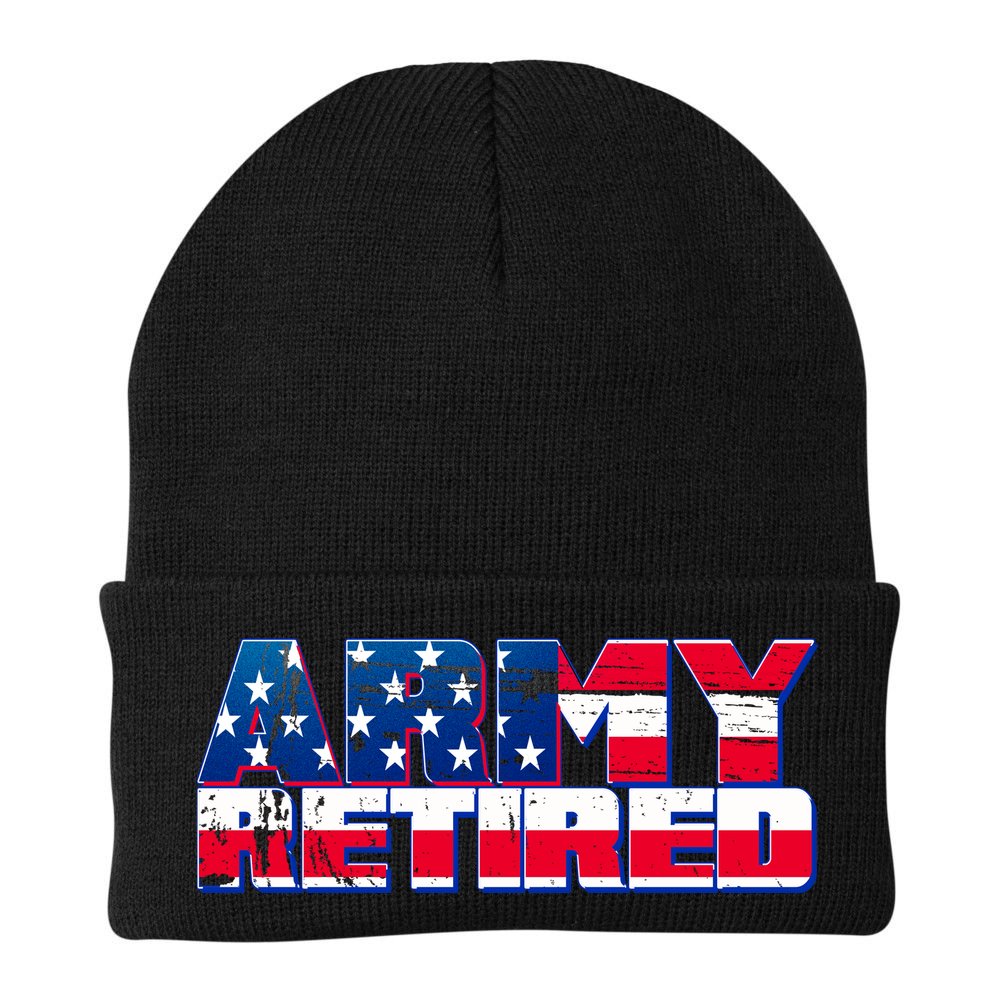 Army Retired Beanie