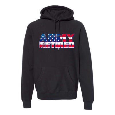 Army Retired Premium Hoodie