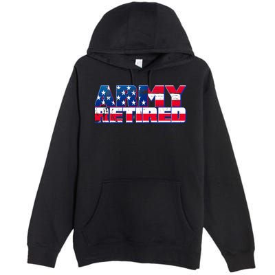 Army Retired Premium Pullover Hoodie