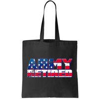 Army Retired Tote Bag