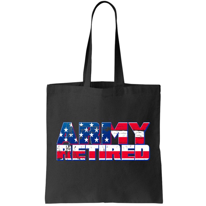 Army Retired Tote Bag