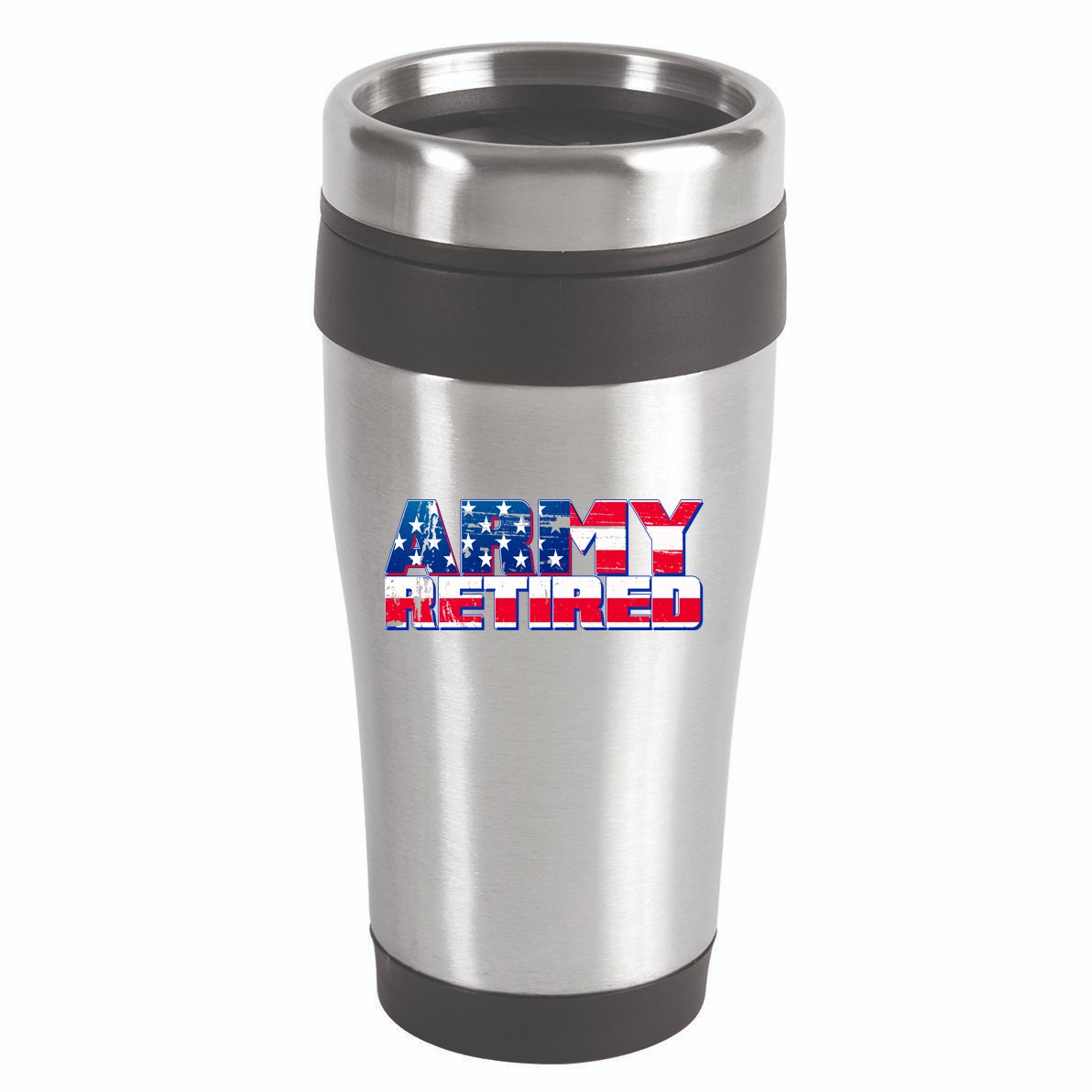 Army Retired 16oz Travel Tumbler