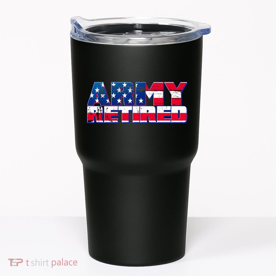 Army Retired Tumbler