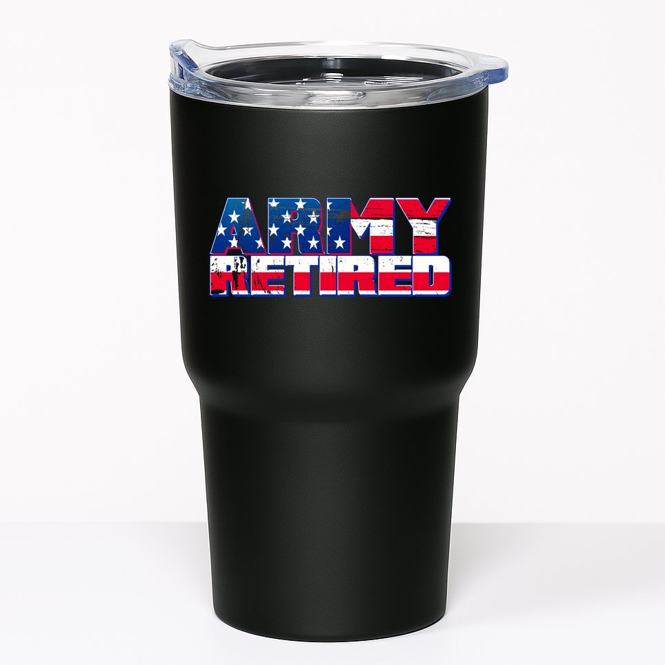 Army Retired Tumbler